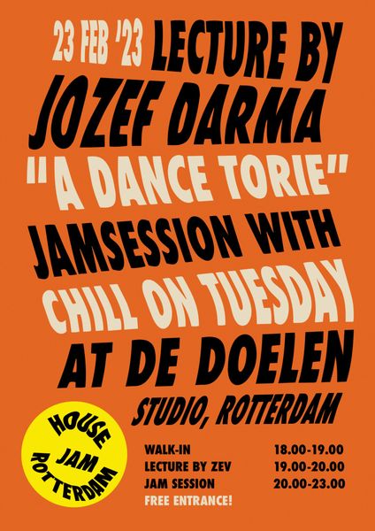Lecture by Jozef Darma: A Dance Torie, jam session with Chill on Tuesday