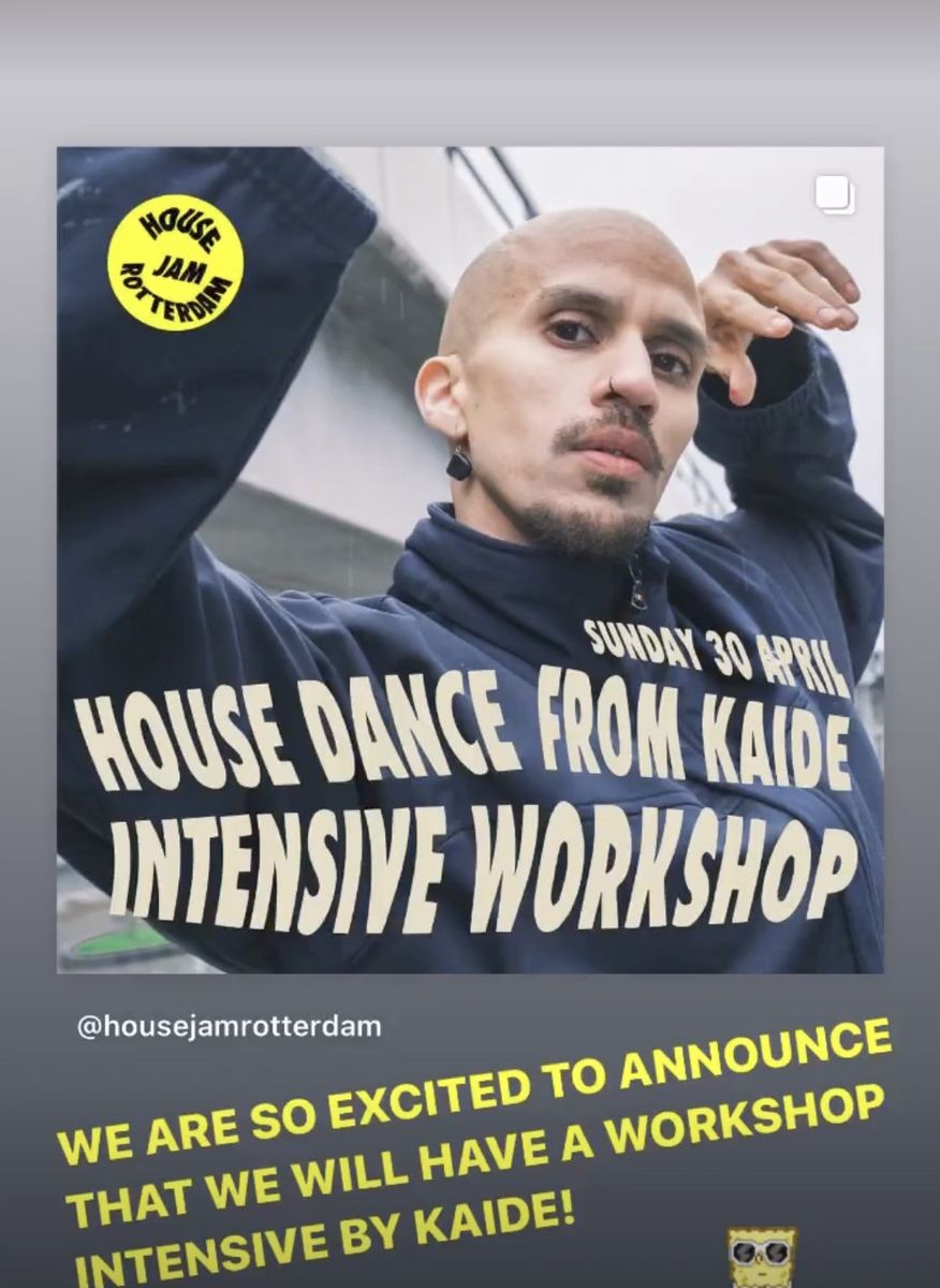 House dance from Kaide: intensive workshop flyer