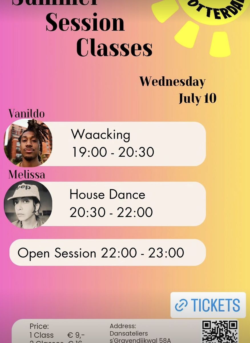 Summer session classes flyer