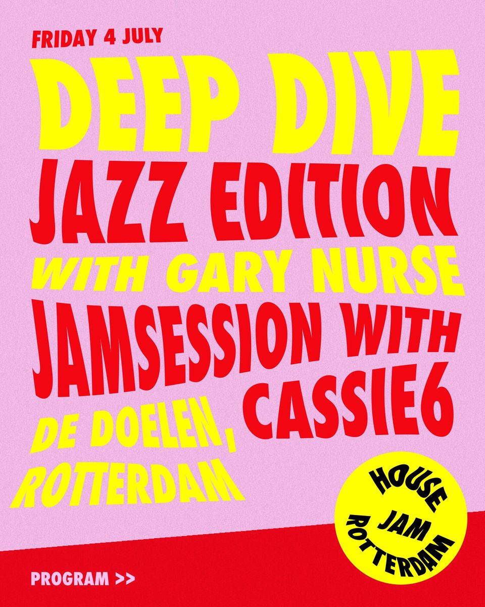 Deep Dive, jazz edition flyer 1 of 2