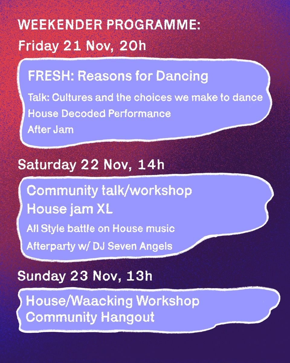 House & Waacking workshop flyer